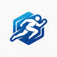 必一运动科技有限公司官方Logo - 蓝色动态体育图标